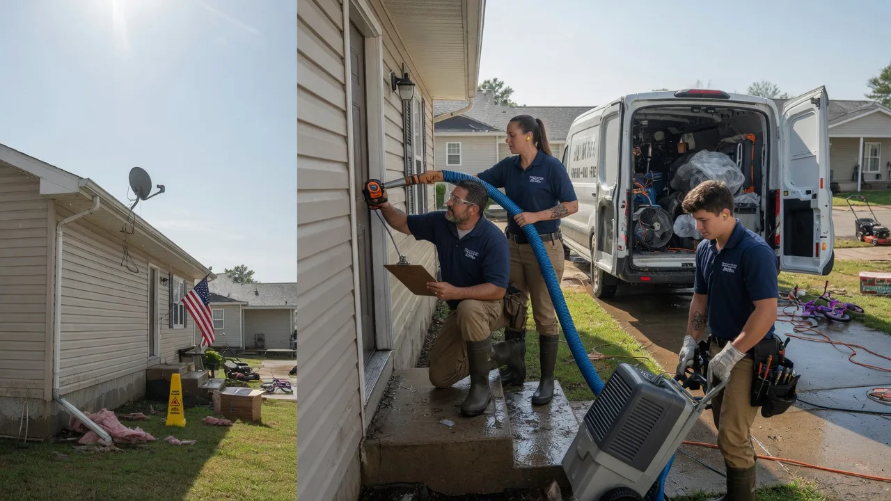 Ceiling Water Damage Restoration in Plainville, IL near me